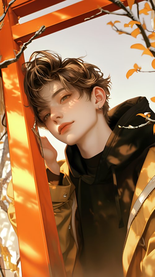 Anime Boy Autumn Vibes - Related OpersCraft wallpaper