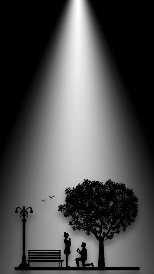 Romantic Proposal Under Spotlight - Related OpersCraft wallpaper