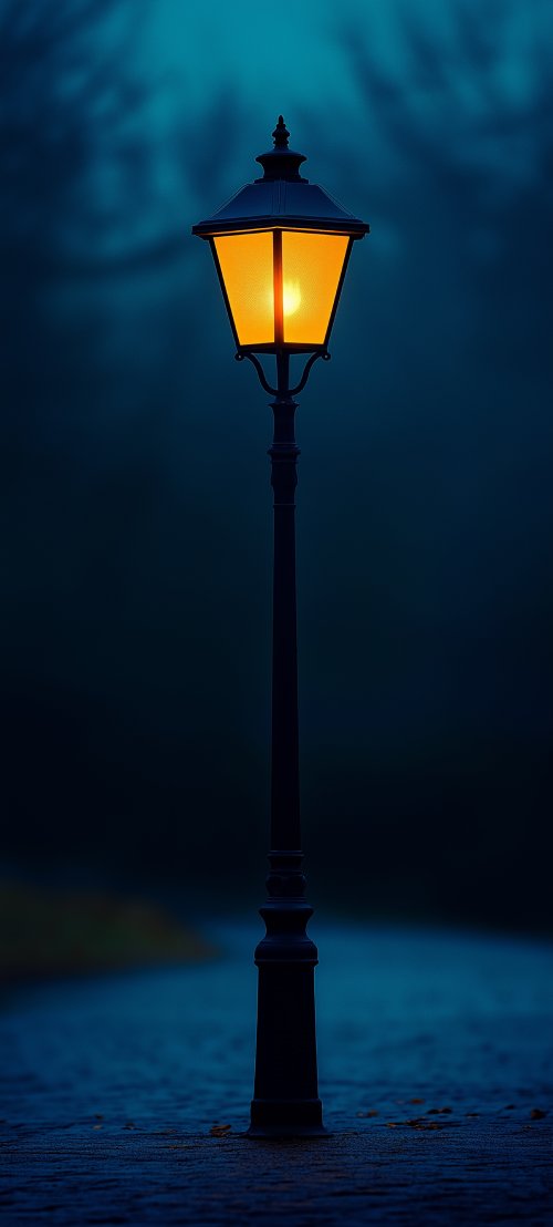 Glowing Vintage Street Lamp - Related OpersCraft wallpaper