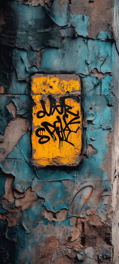 Yellow Graffiti Urban Wall - graffiti Wallpaper