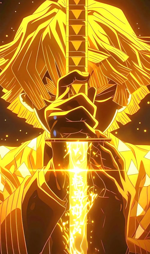 Zenitsu Thunder Breathing Wallpaper - anime Wallpaper