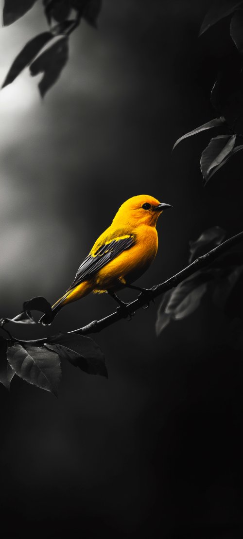 Bright Yellow Bird Wallpaper - birds Wallpaper