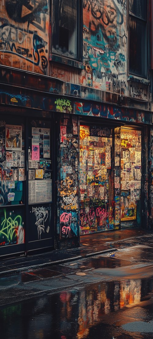 Urban Graffiti Street Wall - graffiti Wallpaper
