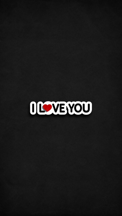 Minimal I Love You - love Wallpaper