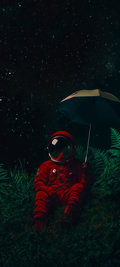 Astronaut Under Starry Sky - astronaut Wallpaper
