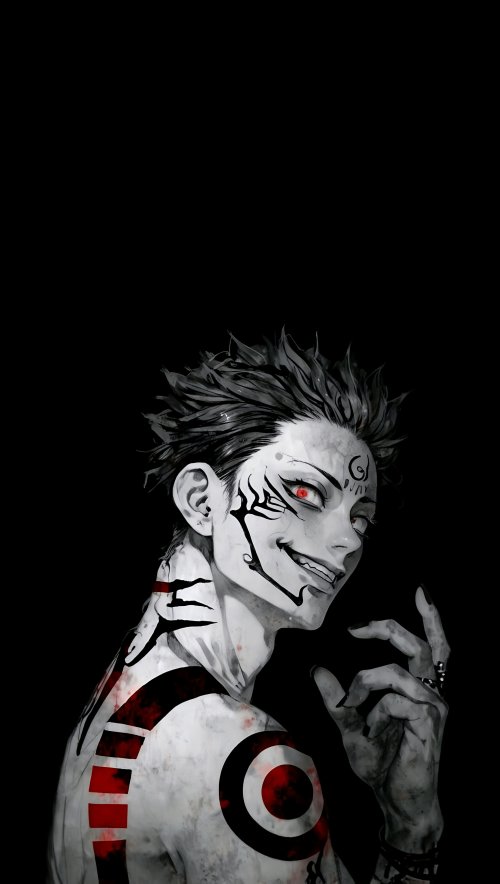 Sukuna Dark Anime Portrait - jujutsu kaisen Wallpaper