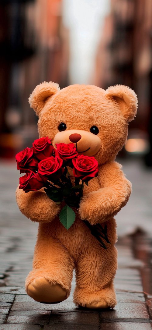 Teddy Bear With Roses - Related OpersCraft wallpaper