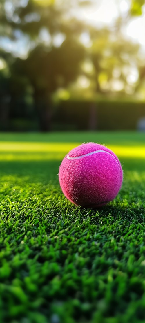Vibrant Pink Tennis Ball - Related StockWalls wallpaper