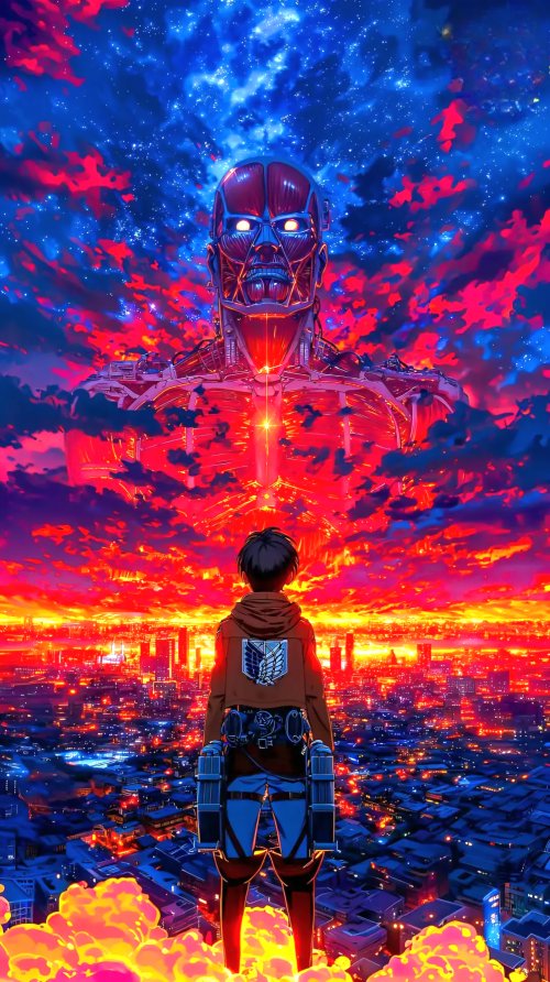 Colossal Titan City Sunset - Related StockWalls wallpaper