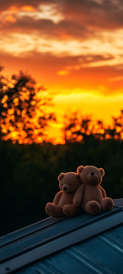 Teddy Bears at Sunset - Related StockWalls wallpaper