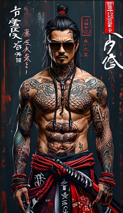 Modern Samurai Tattoo Warrior - Related OpersCraft wallpaper