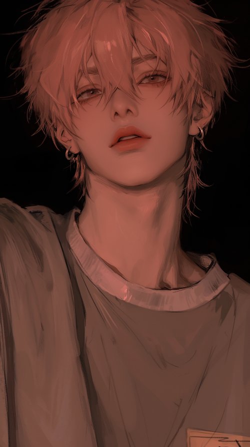 Moody Anime Boy Portrait - Related OpersCraft wallpaper