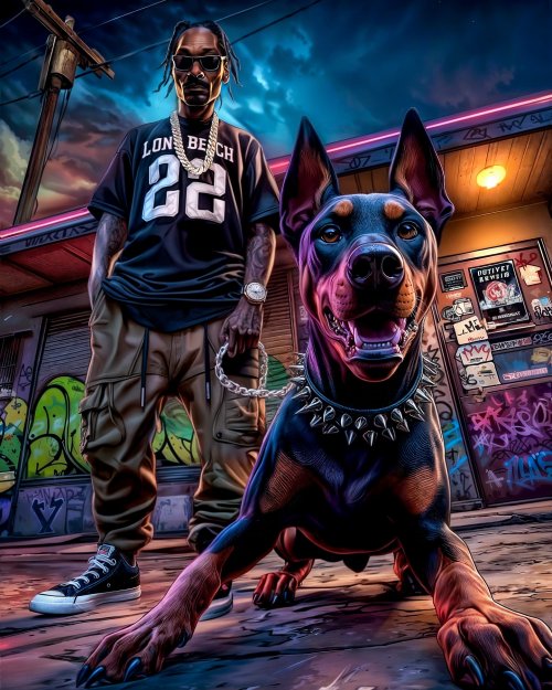 Rapper and Doberman Wallpaper - dog Wallpaper