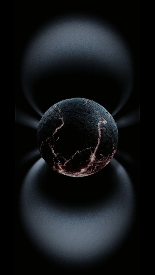 Dark Glowing Cracked Planet - Related OpersCraft wallpaper