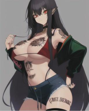 Tattooed Anime Girl - Related OpersCraft wallpaper