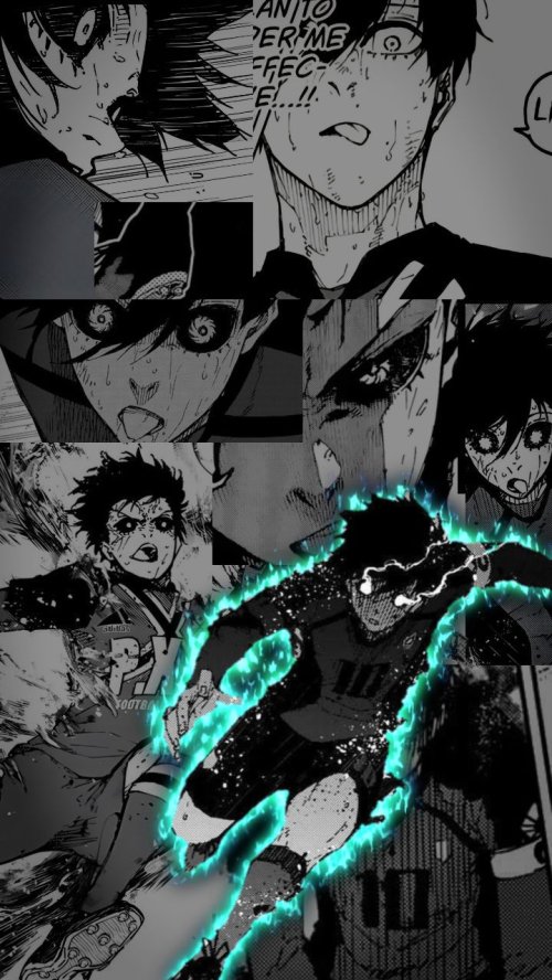 Blue Lock Manga Collage - anime Wallpaper