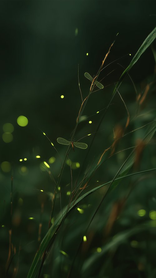 Glowing Fireflies at Night - Related OpersCraft wallpaper