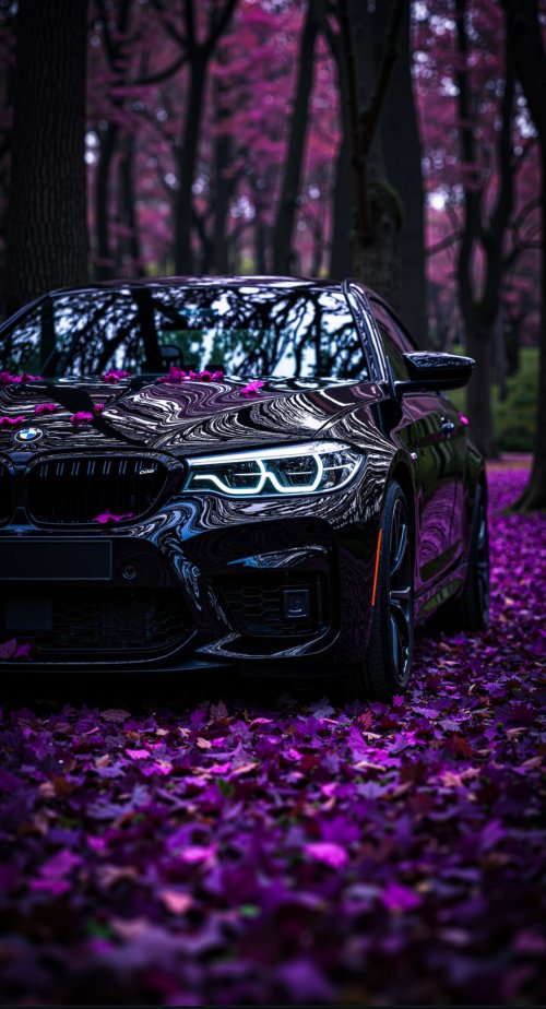 BMW in Purple Forest - bmw Wallpaper