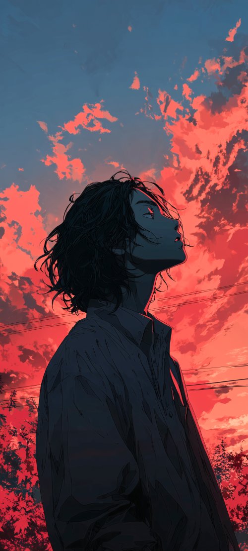 Anime Boy Sunset Dream - Related OpersCraft wallpaper