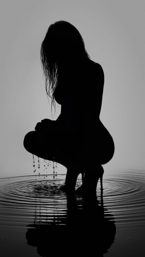 Elegant Water Silhouette - Related OpersCraft wallpaper