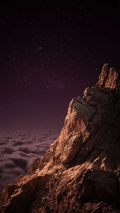 Mountain Peak Above Clouds - Related OpersCraft wallpaper