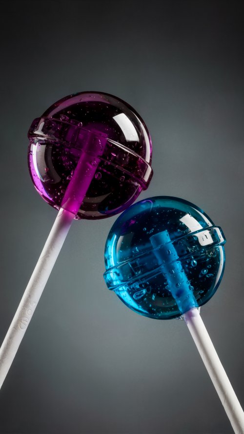 Colorful Glass Lollipops - food Wallpaper