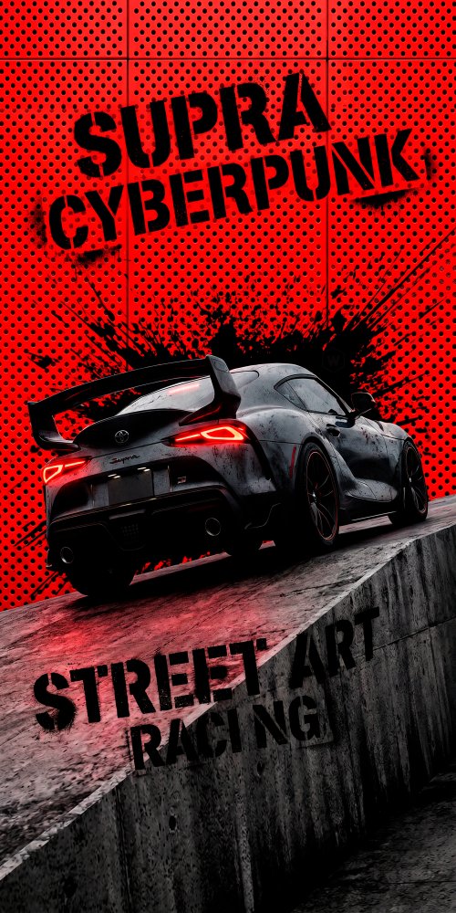 Cyberpunk Toyota Supra Art - cars Wallpaper