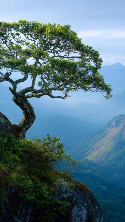 Lone Tree Mountain View - tree Wallpaper