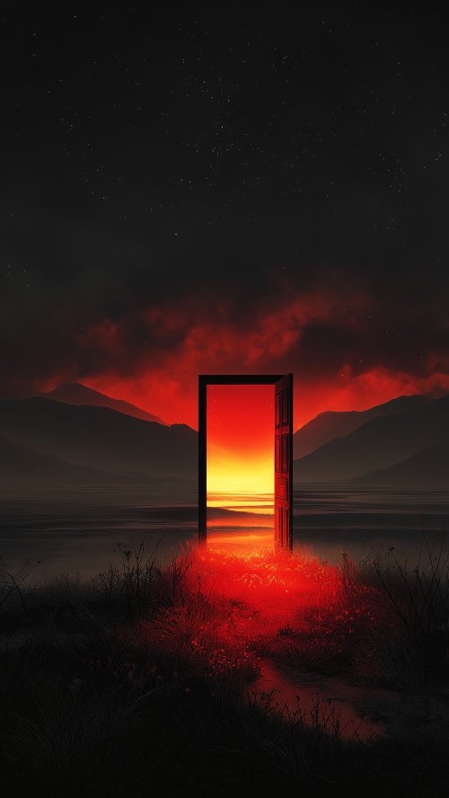Glowing Portal at Sunset - Related OpersCraft wallpaper