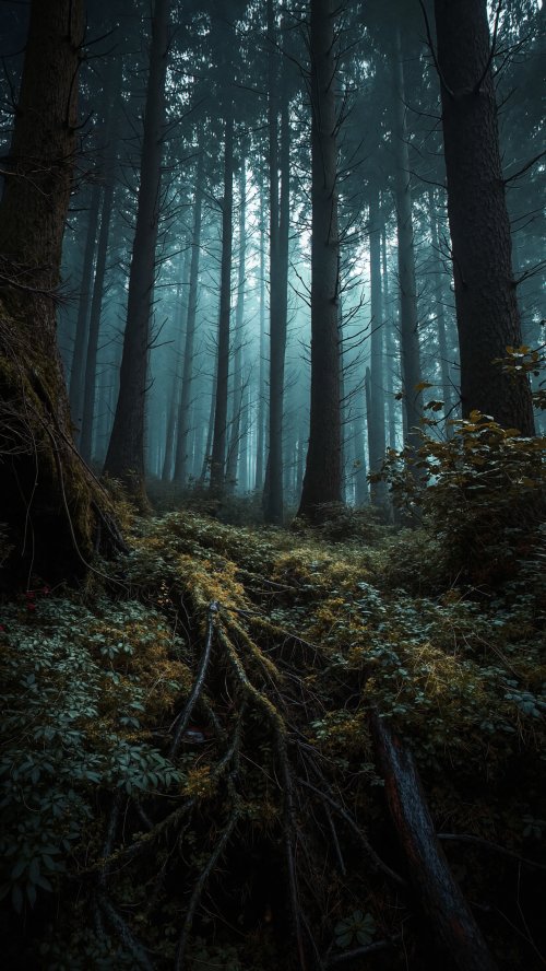 Misty Dark Forest - Related OpersCraft wallpaper