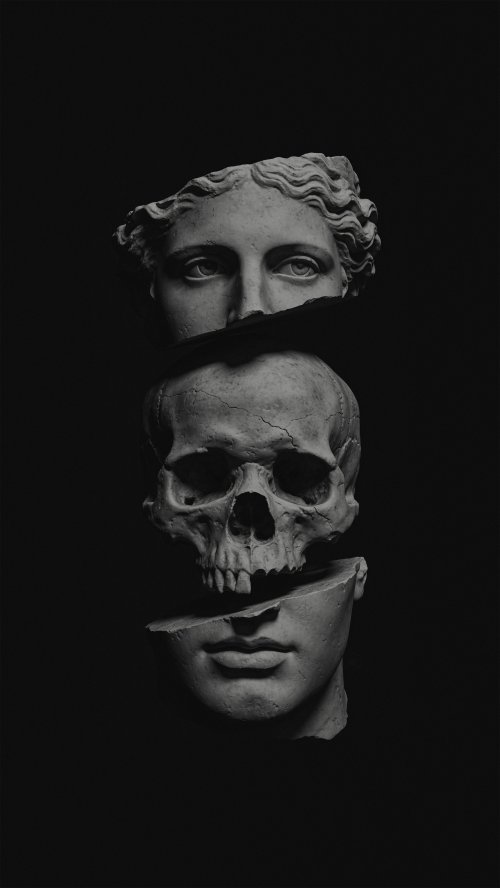 Surreal Statue Skull Art - Related OpersCraft wallpaper