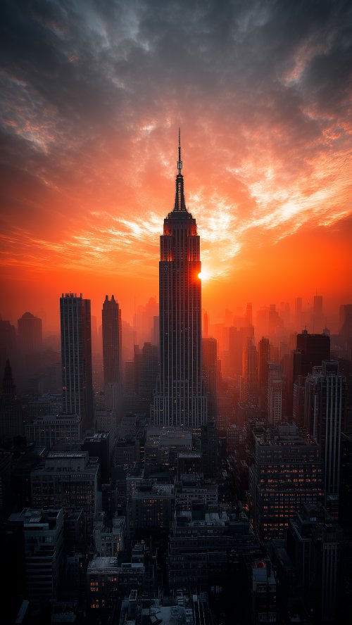 Empire State Sunset Skyline - Related OpersCraft wallpaper