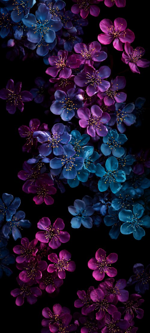 Neon Floral Bloom Wallpaper - Related OpersCraft wallpaper