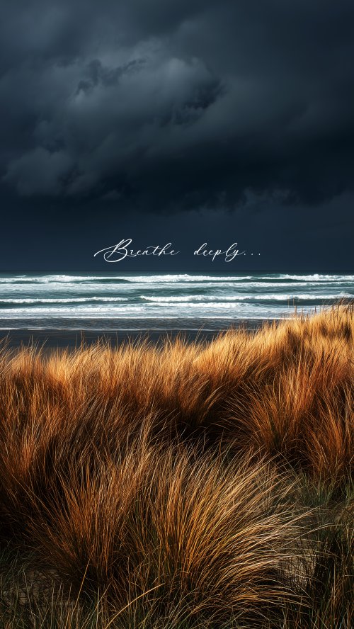 Breathe Deeply Beach Wallpaper