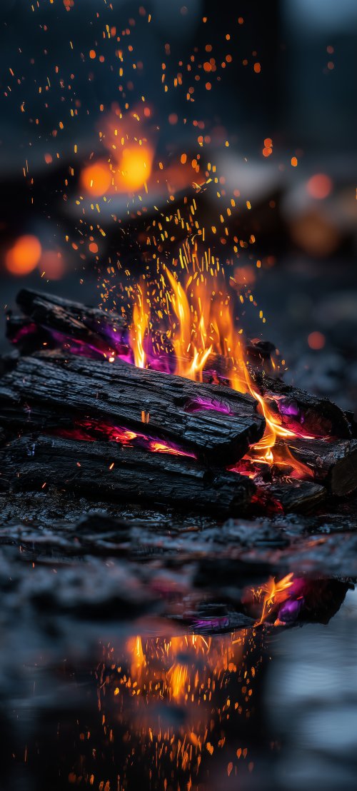 Glowing Embers Fire Wallpaper - Related Darkify wallpaper