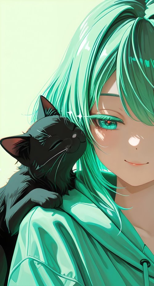 Anime Girl With Cat - Related OpersCraft wallpaper