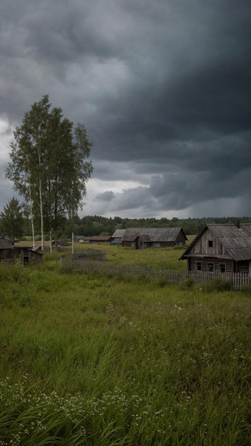 Rustic Countryside Stormy Landscape - Related StockWalls wallpaper