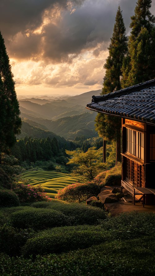 Serene Mountain Tea House - Related OpersCraft wallpaper