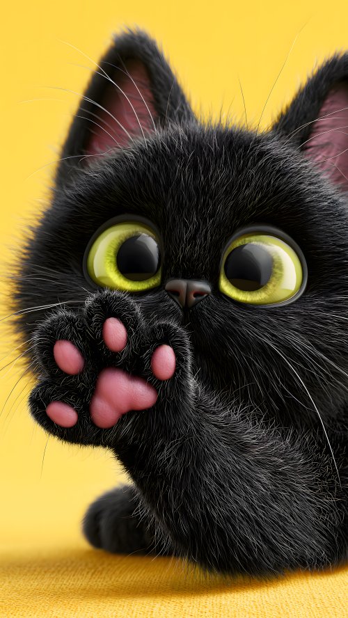 Cute Black Cat Wallpaper - Related StockWalls wallpaper