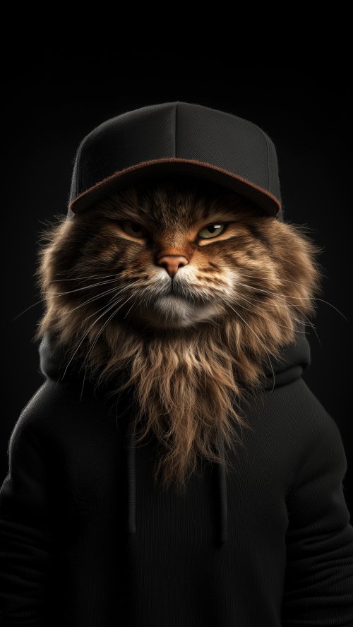 Cool Cat in Hoodie - Related OpersCraft wallpaper