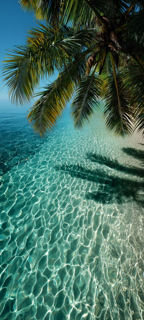 Tropical Beach Palm Paradise - beach Wallpaper