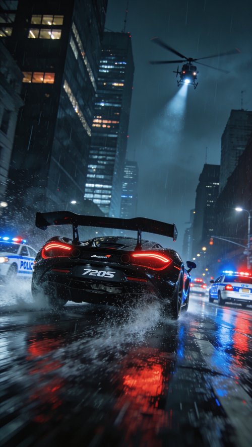 McLaren 720S Police Chase - cars Wallpaper