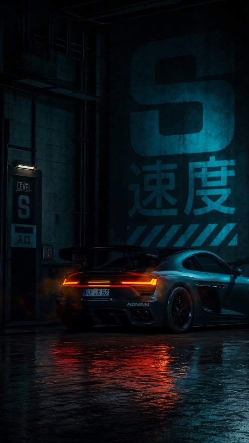 Neon Audi R8 Night - audi Wallpaper
