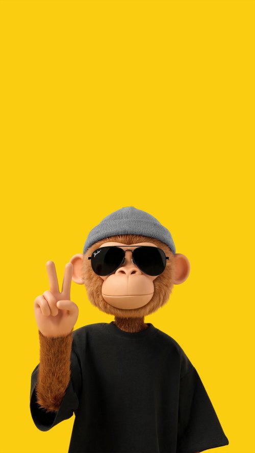 Cool Monkey Peace Sign - Related OpersCraft wallpaper