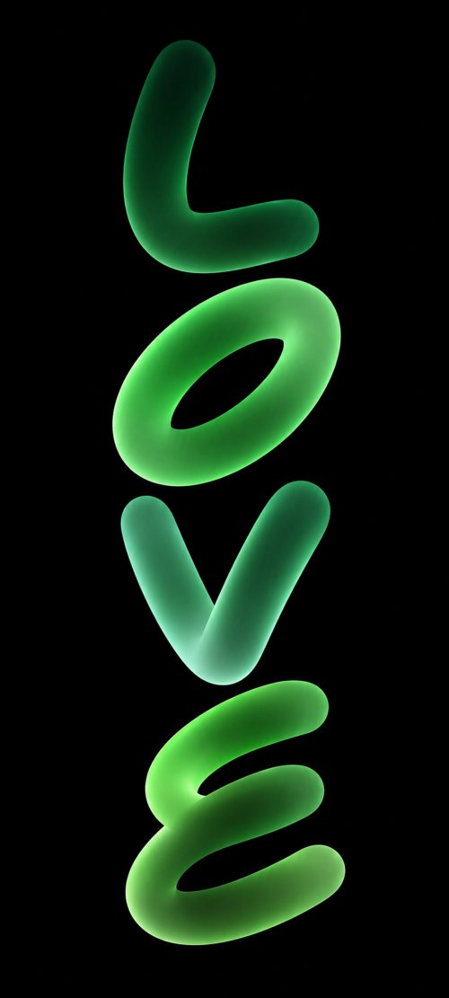 Glowing Neon Love Typography - Related OpersCraft wallpaper