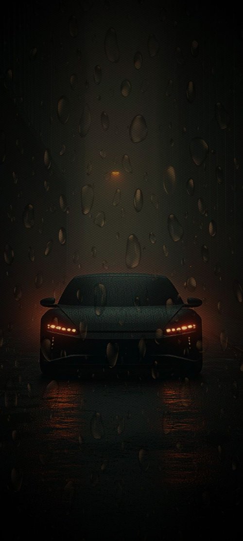 Dark Rain Sports Car - cars Wallpaper