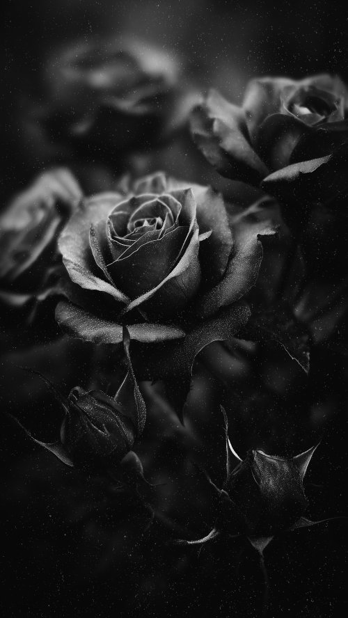 Moody Black Rose Bouquet - Related OpersCraft wallpaper
