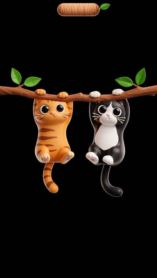 Cute Cats Hanging Together - cat Wallpaper