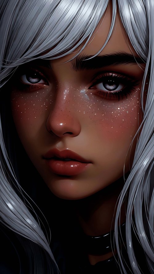Silver Haired Anime Girl - girl Wallpaper