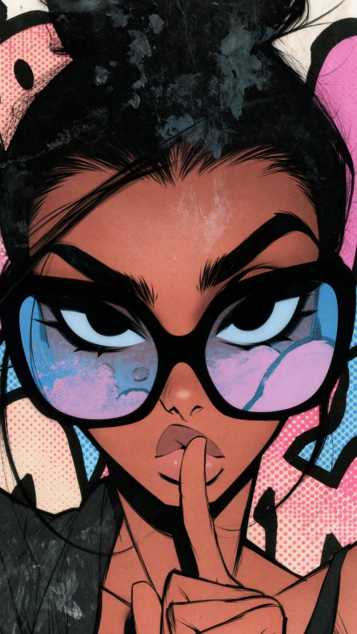 Stylish Girl Pop Art - girl Wallpaper